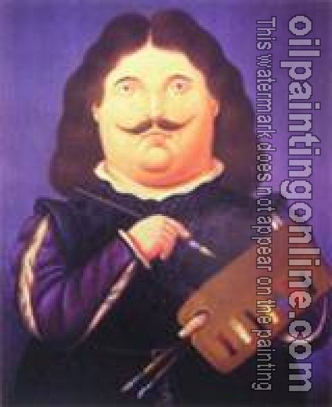 Botero, Fernando - Abstract oil painting.